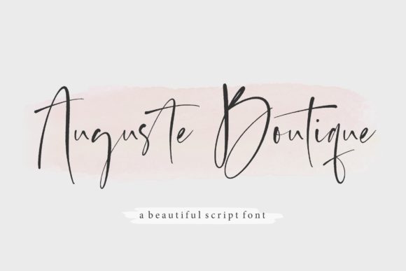 Auguste Boutique Font for Creative Projects