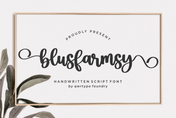Blusfarmsy Font for Creative Makers