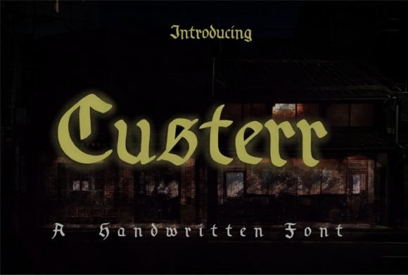 Custerr Font for Creative Design