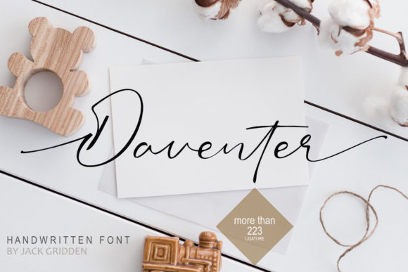 Daventer: A Magical Script Font