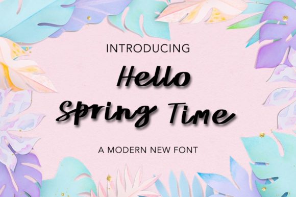 Hello Spring Time Font