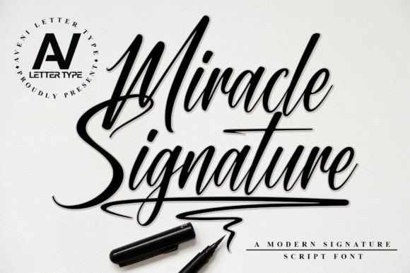 Miracle Signature Font for Creative Projects