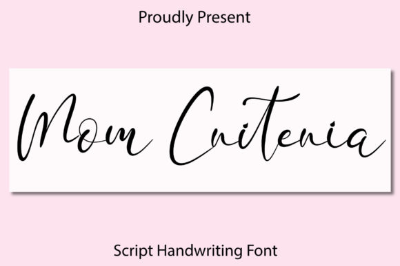 Mom Criteria Font for Business Branding