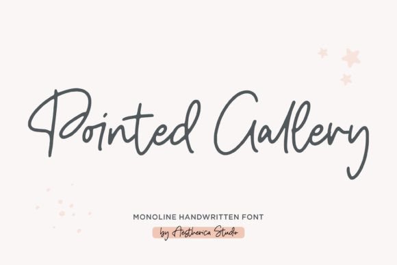 Pointed Gallery Font for Elegant Design