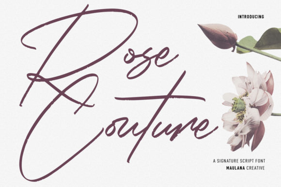 Rose Couture Font for Elegant Branding