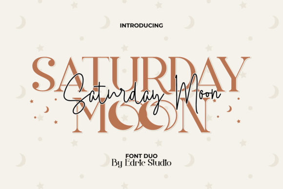 Saturday Moon Font for Business Branding