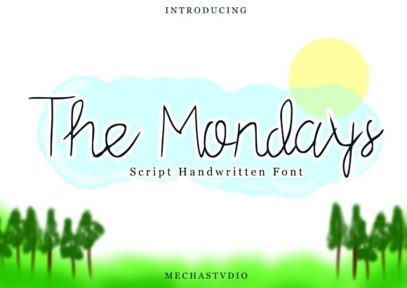 The Mondays Font for Editorial Design